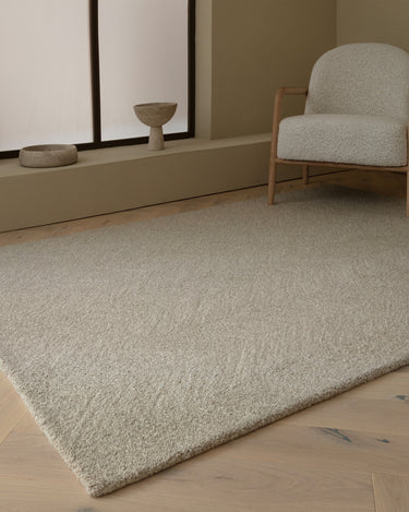 Asiatic London Theodore Contemporary Blend Hand-Tufted Chevron Sand Handmade Wool Textured Rug - Medium 120x170 cm (4'x5'6")