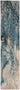 Nourison Maxell MAE08 Ivory Teal Cotton Abstract Modern Rug
