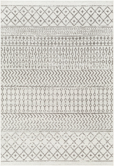 Elaziz Geometric Global Vintage Grey, Ivory & Charcoal Rug - Medium 120x170 cm (3'11'' x 5'7'')