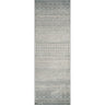 Elaziz Vintage Traditional Boho Skandi Oriental Grey, Ivory & Blue Rug - Runner 80x230 cm (2'7'' x 7'7'')