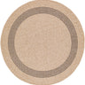 Encore Cottage Round Outdoor Beige, Tan & Black Rug - Design ENC2301 - Round 100x100 cm (3'3'' x 3'3'')