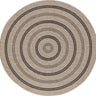 Encore Cottage Round Outdoor Beige, Tan & Black Rug - Design ENC2305 - Round 100x100 cm (3'3'' x 3'3'')