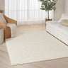 DKNY Pure Knots DKP01 Hand Made Plush Chunky Loop Texture Ivory Rug - 61 x 91 cm (2'3')
