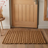 Didsbury Braided Rope Doormat Rug for Home Entry Entrance Balcony Conservatory Kitchen Hallways Dirt Mud Scraping Hand Woven Reversible Floor Mat Doormat in Beige - 55x100 cm