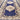 Origins Aubusson Shensi Traditional Wool Round, Hallway, Halfmoon Rug in Navy