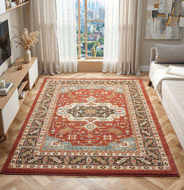 Cashmere 5570 Red Multi Oriental Traditional Floral Kilim Hallway Runner Rug - Small 80x150 cm (2'6"x5')