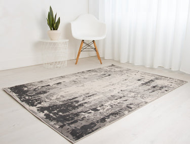 Ultimate Rug Balletto 10R4 Living Bedroom Grey Polypropylene Abstract Modern Rug - Small 80x150 cm (2'6"x5')
