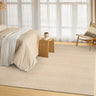 Pebble Soft Ivory Taupe By Handmade Wool Textured Flatweave Rug - 160 x 221 cm (5'3"x7'3")