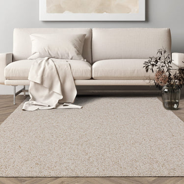 Asiatic London Boden Bobble Ivory White Washable Wool Polypropylene Textured Rug - Medium 120x170 cm (4'x5'6")