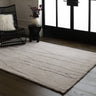 Asiatic London Azera Lineal Tribal Tufted Cream White Washable Wool Shaggy Berber Rug - Medium 120x170 cm (4'x5'6")