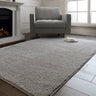 Asiatic London Super Snug Light Grey Washable Shaggy Textured Rug - Small 80 x 150 cm (2'6"x5')