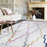 Asiatic London Ariana AR01 Trellis Boho Harmony Soft Scandi Multicolour Polypropylene Shaggy Moroccan Textured Rug - Small 80x150 cm (2'6"x5')
