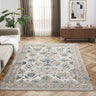 URCO Nova Lilian Cream Distressed Kilim Polypropylene Persian Traditional Vintage Hallway Runner Rug - Small 80x150 cm (2'6"x5')