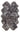 Origins Genuine Animal Fur Grey Wool Sheepskin Shaggy Textured Rug