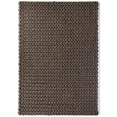 Hand Made Urbane Chocolate 100% New Zealand Wool Rug - Small 80x150 cm (2'6"x5')