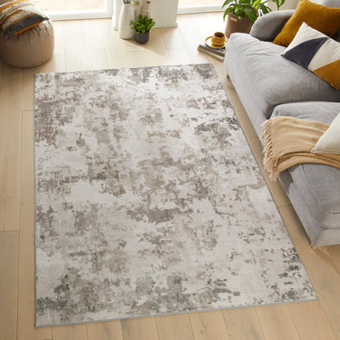 Consept Looms Liberty LIB108 Dove Grey Washable Non-Slip Modern Rug - Large 160x230 cm (5'3"x7'7")