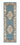 Aubusson Origins Shensi Traditional Wool Round, Hallway, Halfmoon Rug in Blue - Runner 67x210 cm (2'2"x6'9")