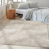 Calvin Irradiant IRR01 Silver Abstract Geometric Textured Rug - 119 x 180 cm (3'11"x5'11")