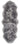 Origins Genuine Animal Fur Grey Wool Sheepskin Shaggy Textured Rug
