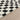 Freud Modern High Pile Checkered Skandi Black & Ivory Rug