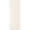 Freud Modern High Pile Checkered Runner Skandi Ivory & Off-White Rug - Runner 80x220 cm (2'7'' x 7'3'')
