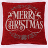 Christmas Merry Red Washable Cotton Soft Cushion 45x45 cm
