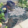 My Printed Coir English Garden Grey Blue Non-Slip Doormat