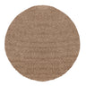Fivelands Shaggy Solid Color Beige Rug - Round 120x120 cm (3'11'' x 3'11'')