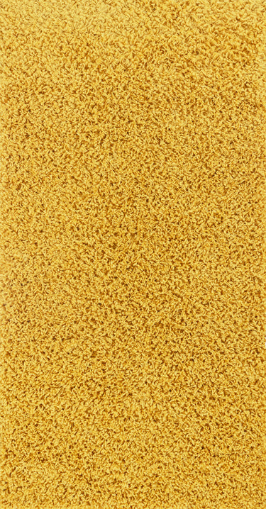 Fivelands Shaggy Solid Color Yellow Rug - Small 80x150 cm (2'7'' x 4'11'')