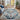 Floransa Vintage Traditional Boho Runner Oriental Blue, Navy & Light Beige Rug
