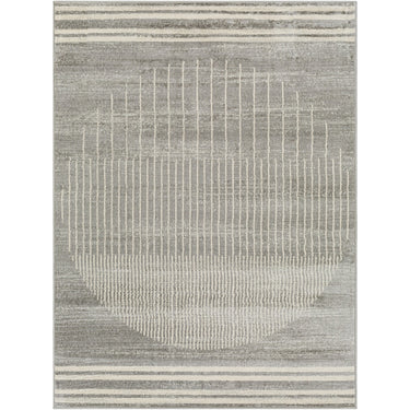 Floransa Geometric Modern Skandi Grey & Light Beige Rug - Design FSA2367 - Medium 120x170 cm (3'11'' x 5'7'')