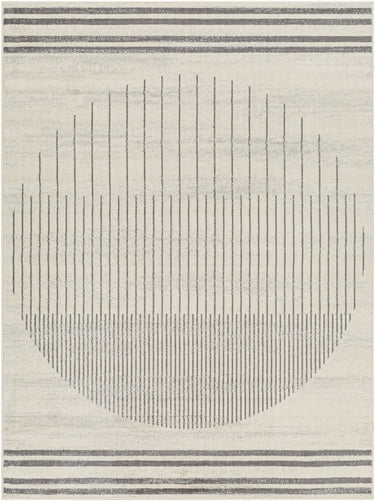 Floransa Geometric Modern Skandi Ivory, Light Beige & Medium Grey Rug - Medium 120x170 cm (3'11'' x 5'7'')