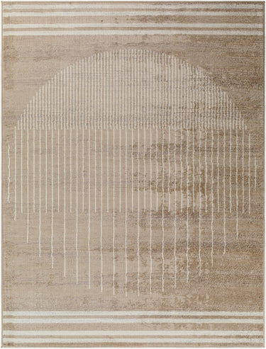 Floransa Geometric Modern Skandi Brown, Tan & Light Beige Rug - Medium 120x170 cm (3'11'' x 5'7'')