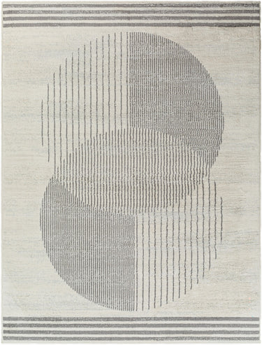 Floransa Geometric Modern Skandi Grey & Light Beige Rug - Design FSA2377 - Medium 120x170 cm (3'11'' x 5'7'')