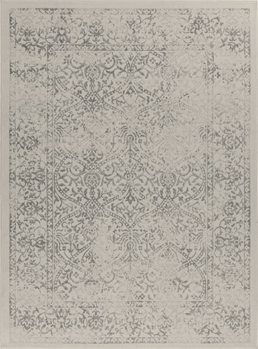 Floransa Vintage Traditional Boho Oriental Grey, Light Slate & Cream Rug - Design FSA2382 - Medium 120x170 cm (3'11'' x 5'7'')