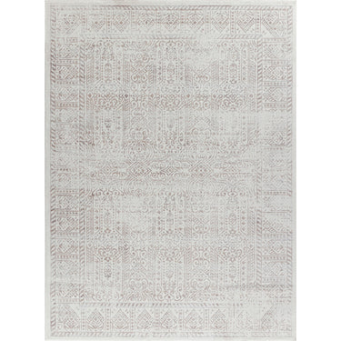 Floransa Vintage Traditional Boho Oriental Brown, Tan & Ivory Rug - Medium 120x170 cm (3'11'' x 5'7'')