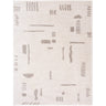 Fossay Washable Shaggy Modern Grey & Ivory Rug - Design FSG2304 - Medium 120x170 cm (3'11'' x 5'7'')