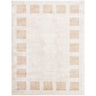 Fossay Washable Shaggy Modern Beige & Ivory Rug - Design FSG2314 - Medium 120x170 cm (3'11'' x 5'7'')