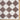 Fossay Washable Diamond Shaggy Modern Brown & Ivory Rug