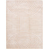 Fossay Washable Shaggy Modern Beige & Ivory Rug - Design FSG2332 - Medium 120x170 cm (3'11'' x 5'7'')