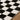 Fossay Washable Checkered Shaggy Black & Cream Rug