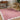 Fossay Washable Shaggy Pink, Rose & Ivory Rug - Design FSG2353
