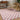 Fossay Washable Checkered Shaggy Pink, Rose & Ivory Rug - Design FSG2354