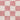 Fossay Washable Checkered Shaggy Pink, Rose & Ivory Rug - Design FSG2354
