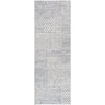 Architect III Galey Alix Modern Graphic High Pile Runner Black & Ivory Rug - Runner 80x220 cm (2'7'' x 7'3'')