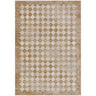 Myrtle Avenue V Galey Alix Geometric Diamond Modern Brown, Taupe & Mustard Rug - Medium 120x170 cm (3'11'' x 5'7'')