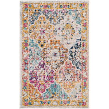 Harput Vintage Traditional Boho Oriental Yellow, Mustard & Burnt Orange Rug - X-Small 60x90 cm (1'11'' x 2'11'')