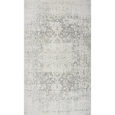 Harput Vintage Traditional Boho Oriental Grey, Charcoal & Ivory Rug - Small 80x150 cm (2'7'' x 4'11'')
