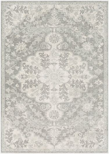 Harput Vintage Traditional Boho Oriental Black, MediumGray & Charcoal Rug - Medium 120x170 cm (3'11'' x 5'7'')