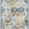Harput Vintage Traditional Boho Oriental Blue, Navy & Mustard Rug - Medium 120x170 cm (3'11'' x 5'7'')